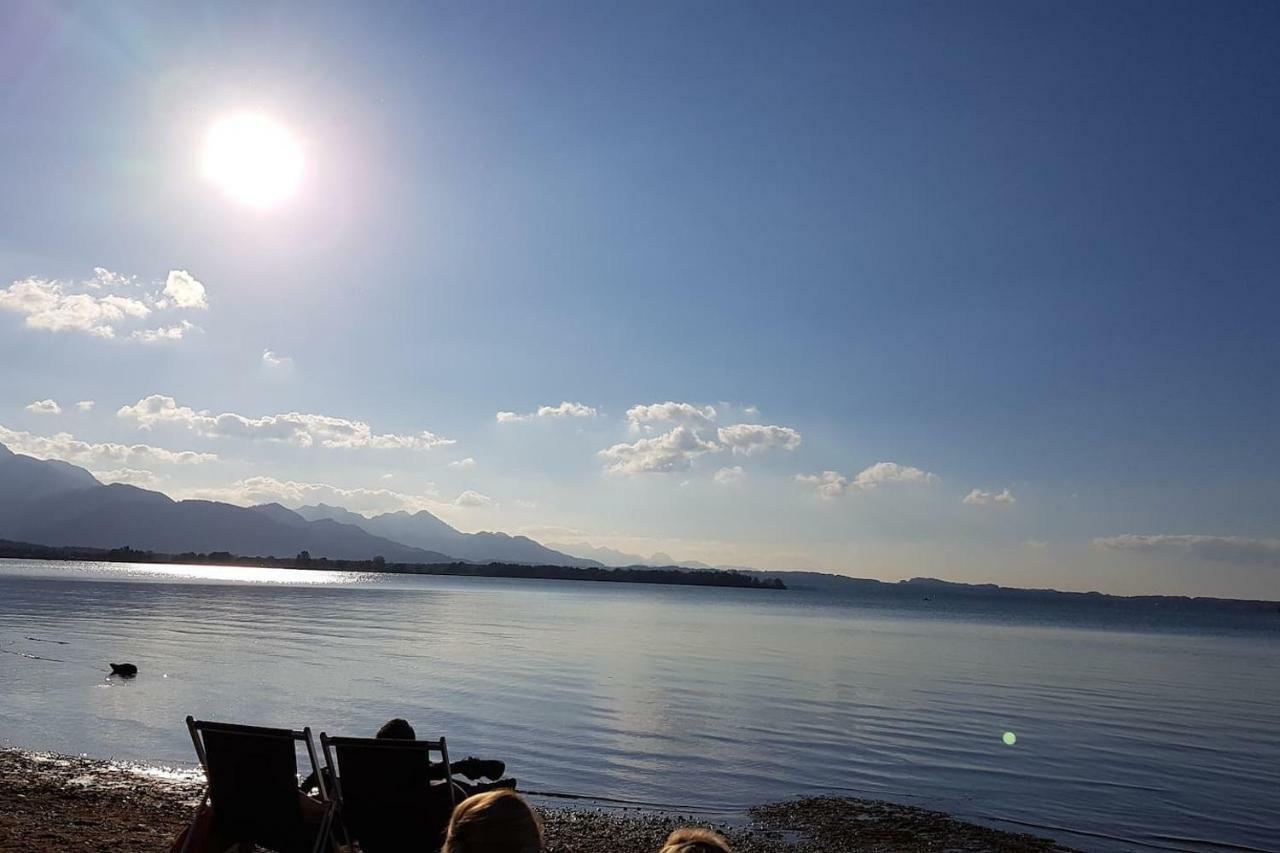 Bergblick und See Bernau am Chiemsee Exterior foto